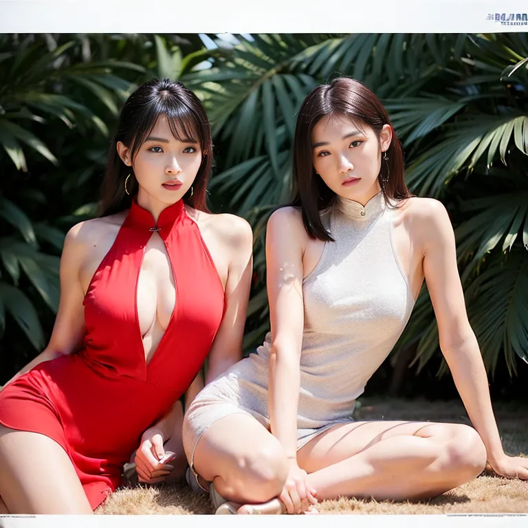 <lora:Chinese3:0.6>,(2women:2),twenties,(RAW photo, best quality, masterpiece:1.1), (realistic, photo-realistic:1.2), ultra-detailed, ultra high res, physically-based rendering,beautiful,seductive,perfect body,qipao, chinese clothes,spread legs,(adult:1.5)