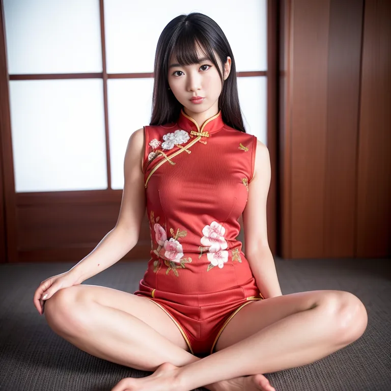 <lora:Japanese5e-41e-4:0.4>, japanese,(2women:2),twenties,(RAW photo, best quality, masterpiece:1.1), (realistic, photo-realistic:1.2), ultra-detailed, ultra high res, physically-based rendering,beautiful,seductive,perfect body,qipao, chinese clothes,spread legs,(adult:1.5)