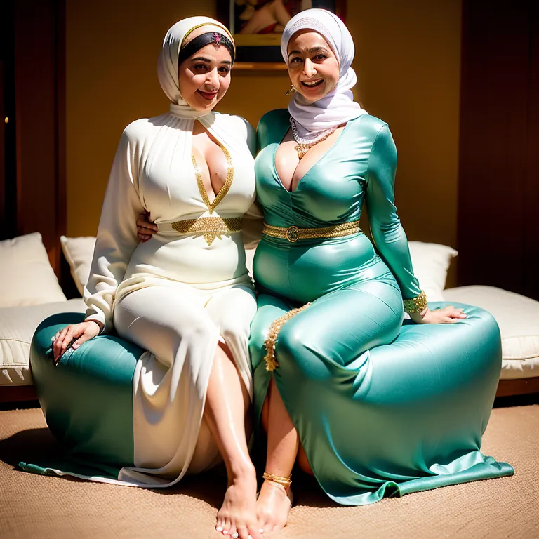 <lora:Arabs_2:0.5>, Arabs,(2women:2),aging,beautiful,happy,Looking at another,huge breasts,huge ass,perfect body,hijab,green eyeglasses,(silk),traditional clothing,(having sex:1.6),night,moon,beach,portrait,(adult:1.5)