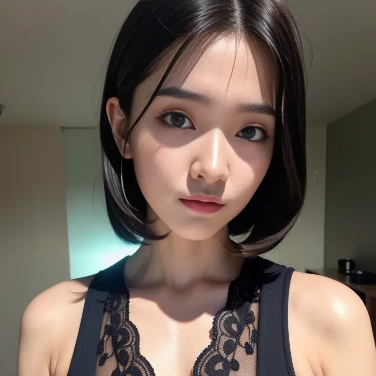 <lora:korean_n1:0.5>,korean,woman,thirties,(RAW photo, best quality, masterpiece:1.1), (realistic, photo-realistic:1.2), ultra-detailed, ultra high res, physically-based rendering,bobcut,black hair,(adult:1.5)