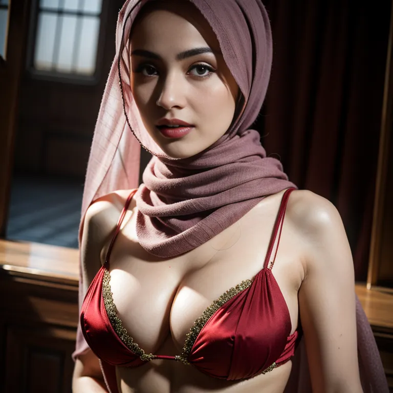 <lora:Chinese3:0.6>,woman,twenties,(RAW photo, best quality, masterpiece:1.1), (realistic, photo-realistic:1.2), ultra-detailed, ultra high res, physically-based rendering,beautiful,seductive,perfect body,hijab,ruin,full body,(adult:1.5)