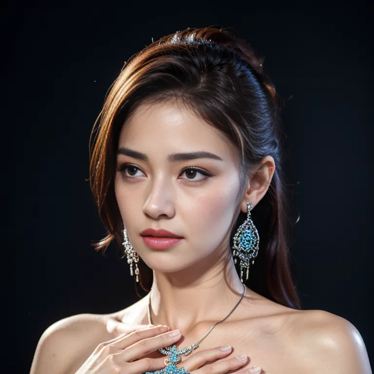 <lora:Chinese3:0.6>,woman,twenties,(RAW photo, best quality, masterpiece:1.1), (realistic, photo-realistic:1.2), ultra-detailed, ultra high res, physically-based rendering,beautiful,crying,earings,(hand on own chest:1.2),(adult:1.5)