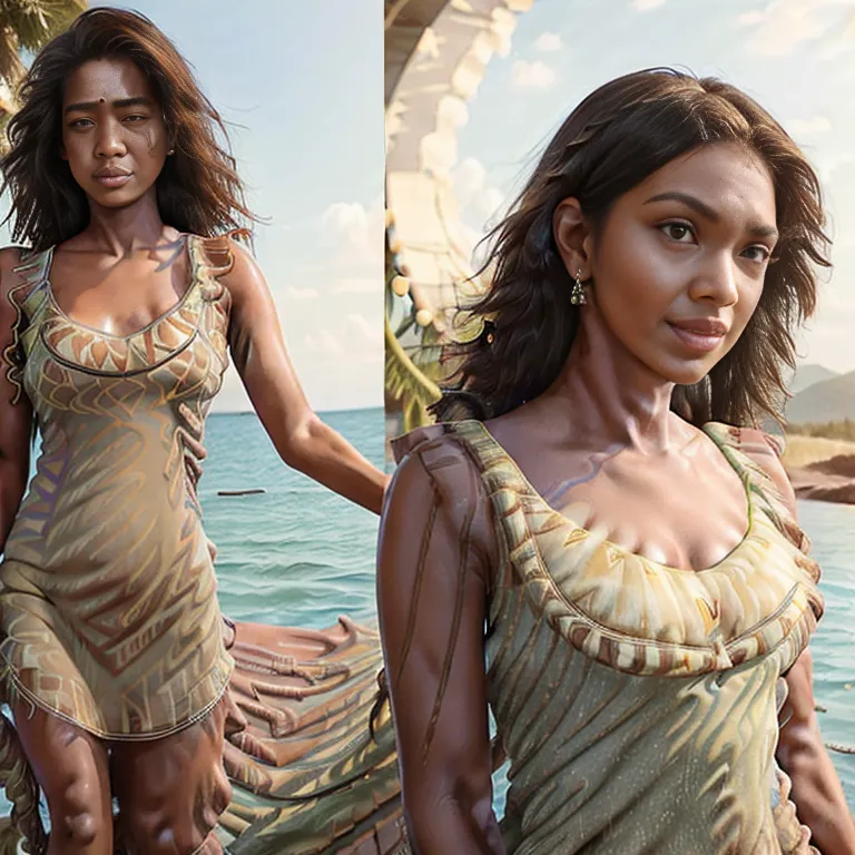 <lora:Indian:0.45>, Indian, brown skin, facial mark,(2women:2),twenties,(RAW photo, best quality, masterpiece:1.1), (realistic, photo-realistic:1.2), ultra-detailed, ultra high res, physically-based rendering,braided,black hair,brown eyes,beautiful,perfect body,(silk),(sundress:2),on bed,(adult:1.5)